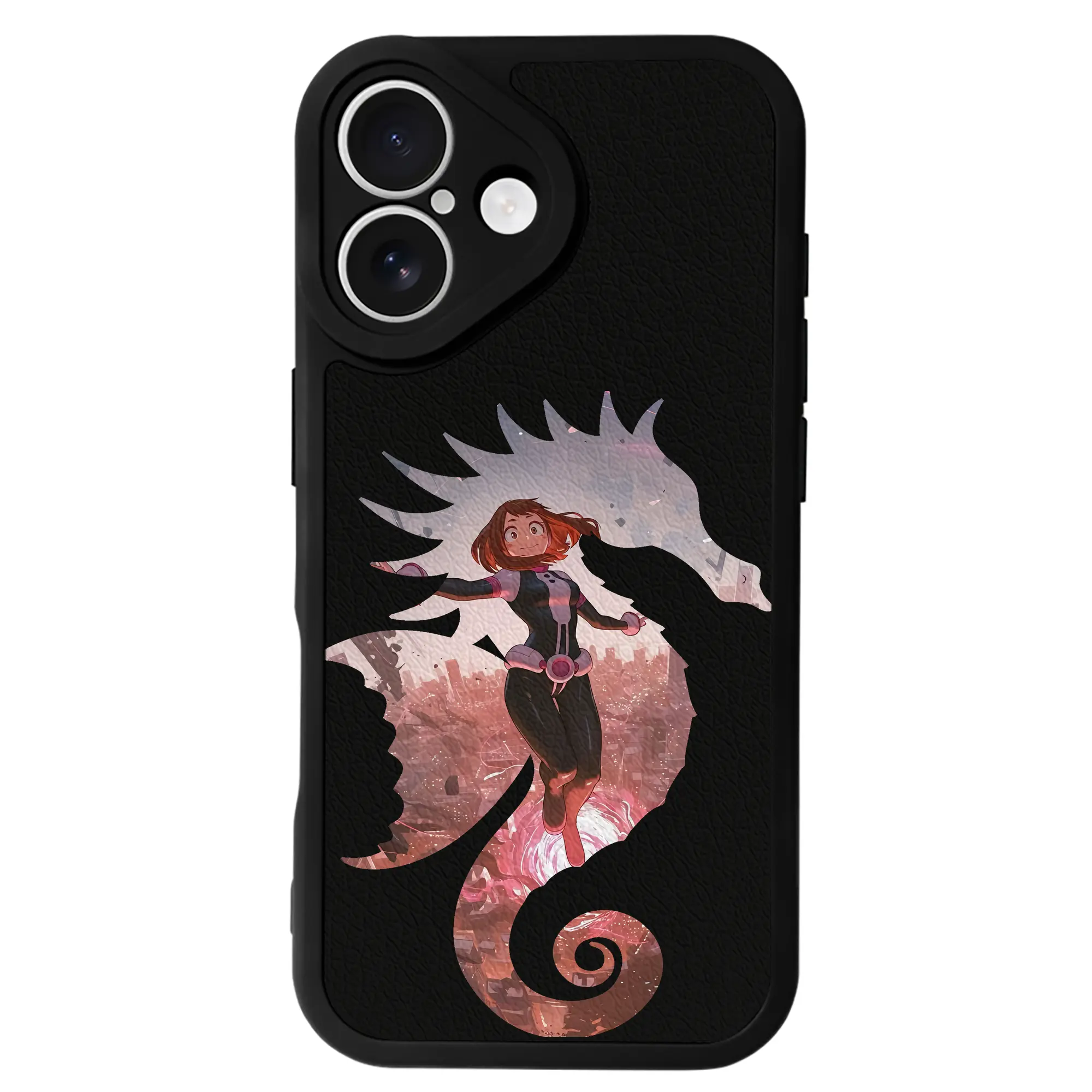 僕のヒーローアカデミア グッズ,麗日お茶子 - IPhone 16シリーズ対応 ・ シリコンスマホケース ・ レザー調 ・ 高精度フィット ・ 耐衝撃 ・ ワイヤレス充電対応 ・ 精密カット